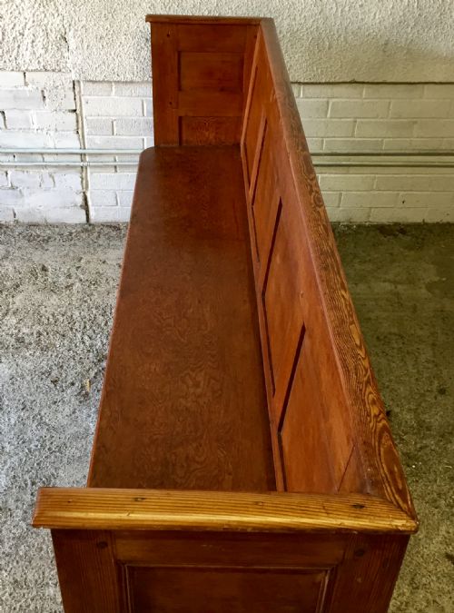 VICTORIAN PITCH PINE PEW - ADDITIONAL PHOTO 2