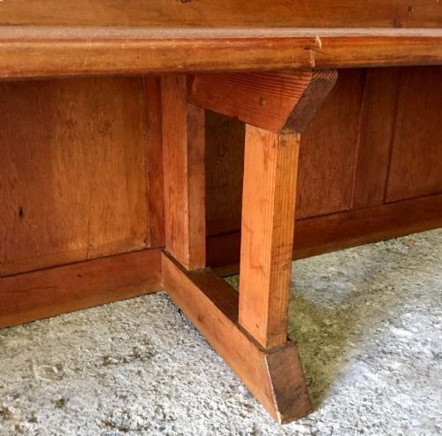 VICTORIAN PITCH PINE PEW - ADDITIONAL PHOTO 5