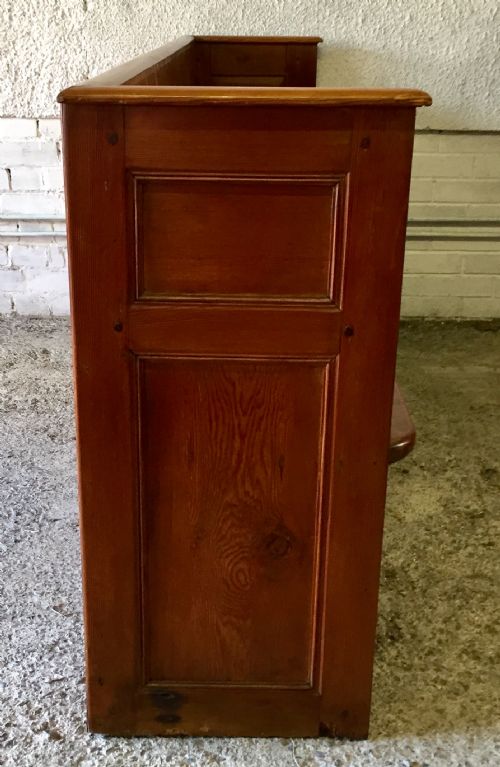 VICTORIAN PITCH PINE PEW - ADDITIONAL PHOTO 7