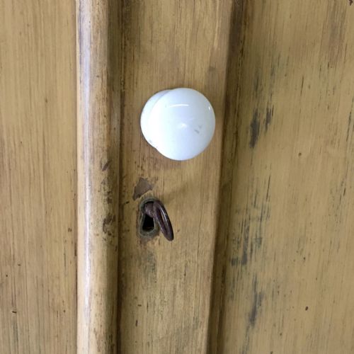 19TH CENTURY HOUSEKEEPER'S CUPBOARD IN ORIGINAL PAINT - ADDITIONAL PHOTO 7