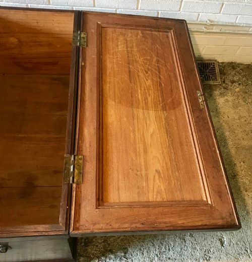19TH CENTURY BLANKET BOX CHEST WITH ORIGINAL IRON HANDLES - ADDITIONAL PHOTO 6