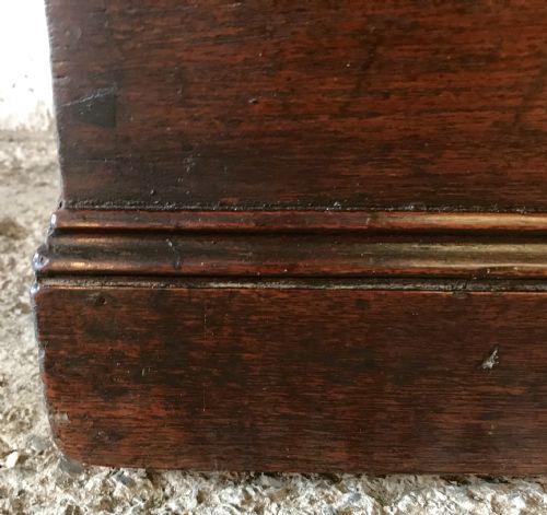 19TH CENTURY BLANKET BOX CHEST WITH ORIGINAL IRON HANDLES - ADDITIONAL PHOTO 8