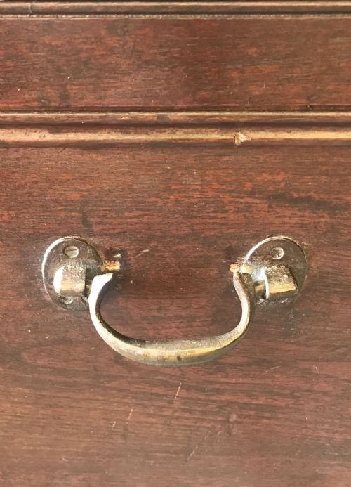 19TH CENTURY BLANKET BOX CHEST WITH ORIGINAL IRON HANDLES - ADDITIONAL PHOTO 11