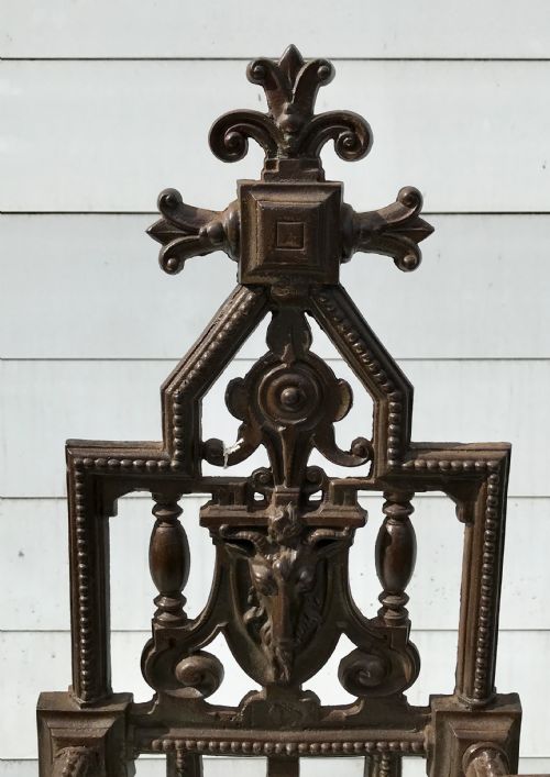 VICTORIAN CAST IRON STICK STAND WITH DRIP TRAY - ADDITIONAL PHOTO 2