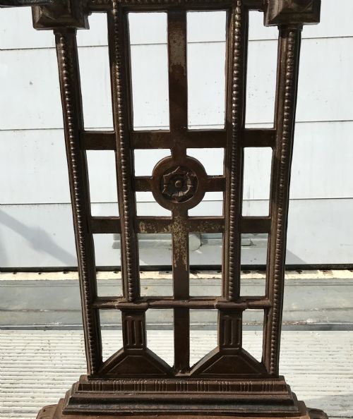 VICTORIAN CAST IRON STICK STAND WITH DRIP TRAY - ADDITIONAL PHOTO 4