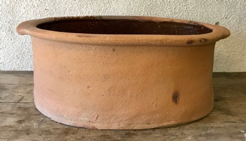 19TH CENTURY TERRACOTTA SALTER WITH SALT GLAZED INTERIOR - ADDITIONAL PHOTO 1