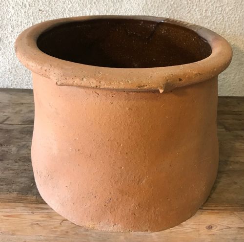19TH CENTURY TERRACOTTA SALTER WITH SALT GLAZED INTERIOR - ADDITIONAL PHOTO 7
