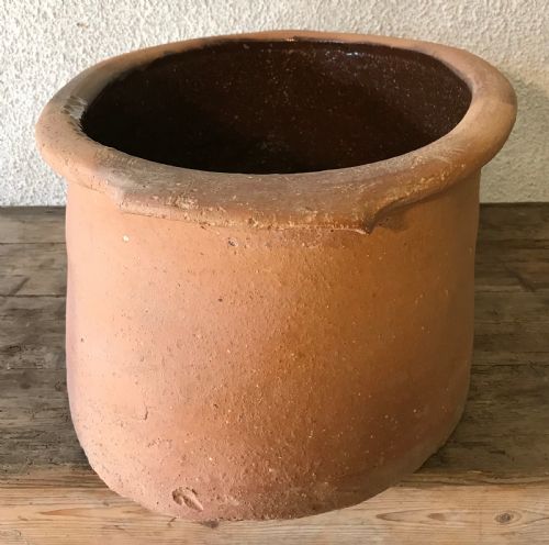 19TH CENTURY TERRACOTTA SALTER WITH SALT GLAZED INTERIOR - ADDITIONAL PHOTO 8