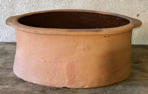 19TH CENTURY TERRACOTTA SALTER WITH SALT GLAZED INTERIOR - ADDITIONAL PHOTO 9