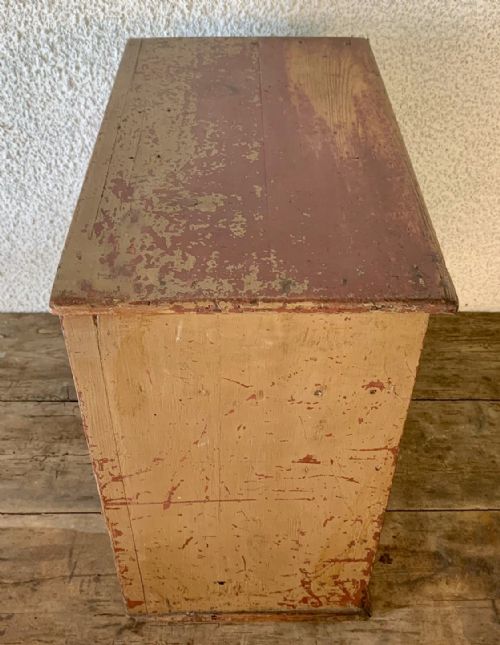 19TH CENTURY PAINTED PINE SPECIMEN COLLECTOR'S DRAWERS WITH LAYERS OF OLD PAINT - ADDITIONAL PHOTO 6