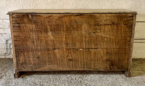 VICTORIAN PINE BREAKFRONT DRESSER BASE IN ORIGINAL PAINT - ADDITIONAL PHOTO 15