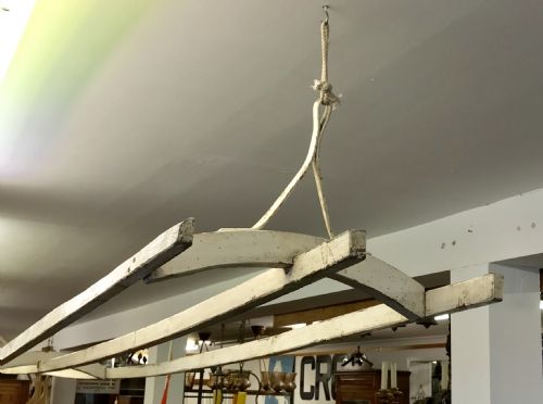 LONG 16' VICTORIAN PINE CLOTHES AIRER - ADDITIONAL PHOTO 2