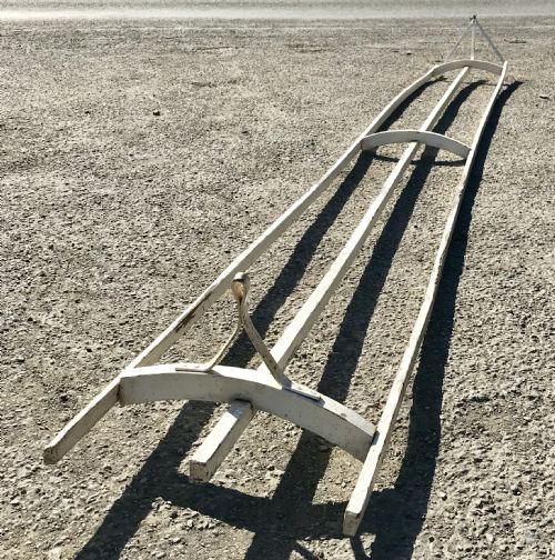 LONG 16' VICTORIAN PINE CLOTHES AIRER - ADDITIONAL PHOTO 4