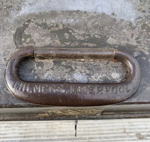19TH CENTURY MILNERS STRONG BOX SAFE COMPLETE WITH KEY - ADDITIONAL PHOTO 13