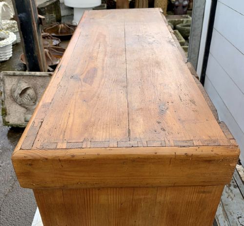 CIRCA 1900 EAST EUROPEAN PINE FOOD LARDER CUPBOARD - ADDITIONAL PHOTO 2