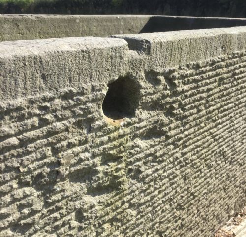 HAND CHISELLED PENNANT STONE TROUGH - ADDITIONAL PHOTO 3