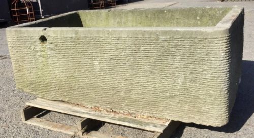 HAND CHISELLED PENNANT STONE TROUGH - ADDITIONAL PHOTO 4