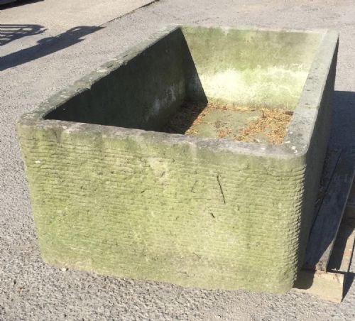 HAND CHISELLED PENNANT STONE TROUGH - ADDITIONAL PHOTO 8