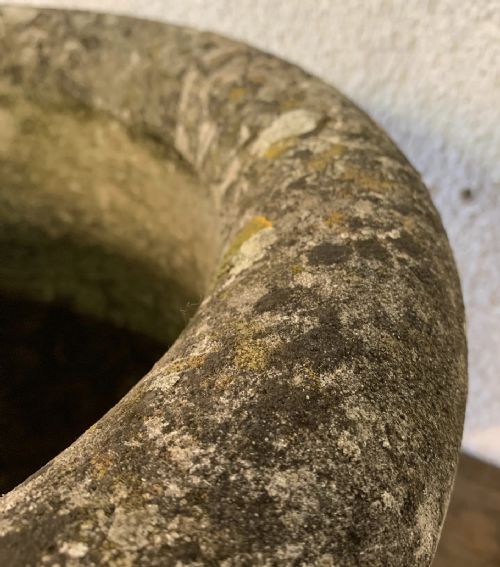 SET OF 7 CIRCA 1920 COMPOSITION STONE POTS - ADDITIONAL PHOTO 8