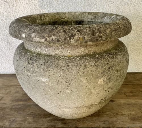 SET OF 7 CIRCA 1920 COMPOSITION STONE POTS - ADDITIONAL PHOTO 10