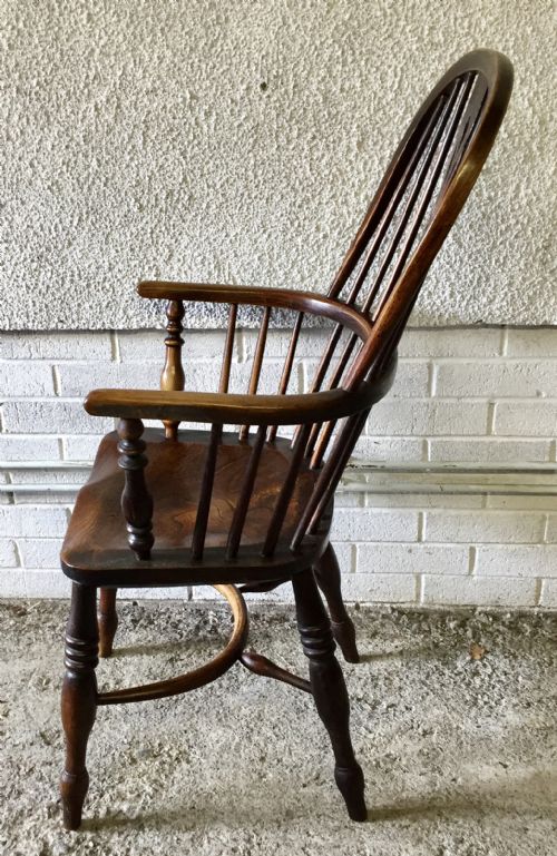 EARLY 19TH CENTURY HOOP BACK WINDSOR ARM CHAIR - ADDITIONAL PHOTO 6