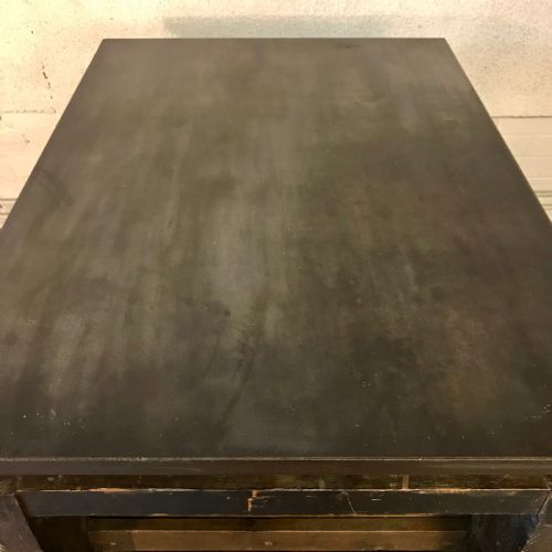 19TH CENTURY PRINTERS TABLE IN ORIGINAL FINISH - ADDITIONAL PHOTO 4