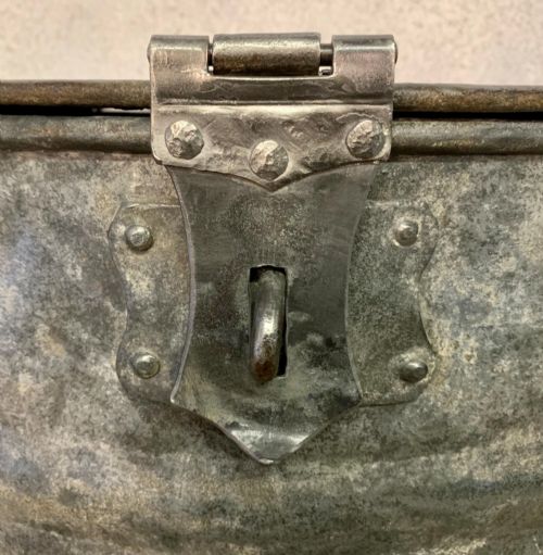 EARLY 20TH CENTURY GALVANISED FEED BIN - ADDITIONAL PHOTO 5