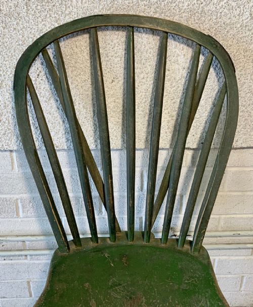 19TH CENTURY WEST COUNTRY YEALMPTON STICK BACK CHAIR IN ORIGINAL PAINT - ADDITIONAL PHOTO 1