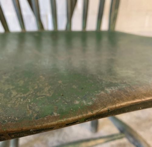 19TH CENTURY WEST COUNTRY YEALMPTON STICK BACK CHAIR IN ORIGINAL PAINT - ADDITIONAL PHOTO 4