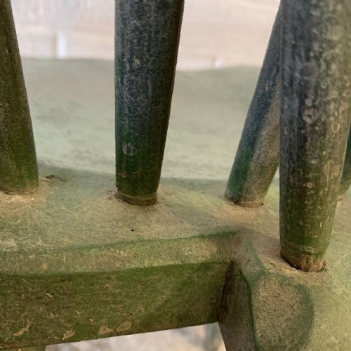 19TH CENTURY WEST COUNTRY YEALMPTON STICK BACK CHAIR IN ORIGINAL PAINT - ADDITIONAL PHOTO 5