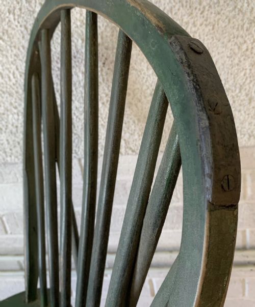 19TH CENTURY WEST COUNTRY YEALMPTON STICK BACK CHAIR IN ORIGINAL PAINT - ADDITIONAL PHOTO 6