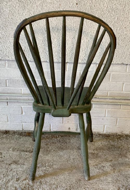 19TH CENTURY WEST COUNTRY YEALMPTON STICK BACK CHAIR IN ORIGINAL PAINT - ADDITIONAL PHOTO 11