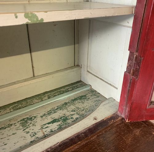 VICTORIAN WEST COUNTRY GLAZED TOP DRESSER IN ORIGINAL PAINT FINISH - ADDITIONAL PHOTO 7
