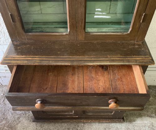 VICTORIAN WEST COUNTRY GLAZED TOP DRESSER IN ORIGINAL PAINT FINISH - ADDITIONAL PHOTO 8