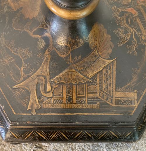 CIRCA 1900 ENGLISH JAPANNED LACQUERED STANDARD LAMP - ADDITIONAL PHOTO 10