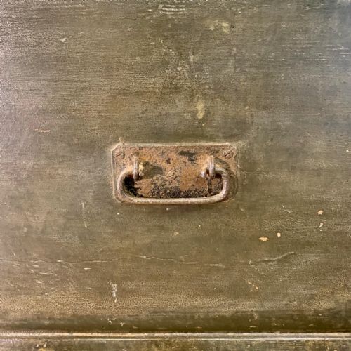 VICTORIAN PAINTED PINE BLANKET BOX WITH ORIGINAL PAINT - ADDITIONAL PHOTO 15