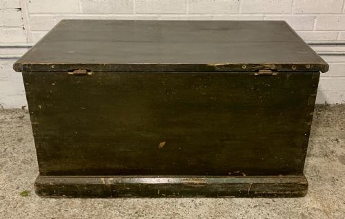 VICTORIAN PAINTED PINE BLANKET BOX WITH ORIGINAL PAINT - ADDITIONAL PHOTO 17