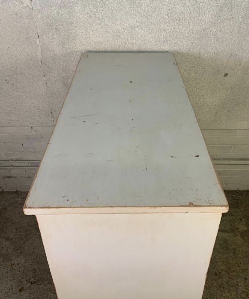 VICTORIAN SCOTTISH PAINTED PINE CHEST OF DRAWERS COMPLETE WITH KEY - ADDITIONAL PHOTO 3