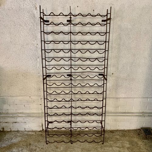 circa 1900 folding wine rack - CATEGORY: ANTIQUE MISCELLANEOUS - DATED 1900