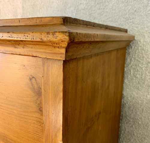 19TH CENTURY PINE 7 DRAWER WELLINGTON CHEST - ADDITIONAL PHOTO 6