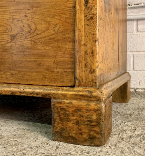 19TH CENTURY PINE 7 DRAWER WELLINGTON CHEST - ADDITIONAL PHOTO 8