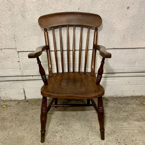 victorian windsor arm chair - CATEGORY: ANTIQUE CHAIRS - DATED VICTORIAN