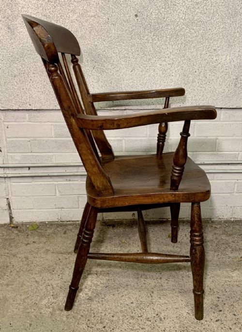 VICTORIAN WINDSOR ARM CHAIR - ADDITIONAL PHOTO 8