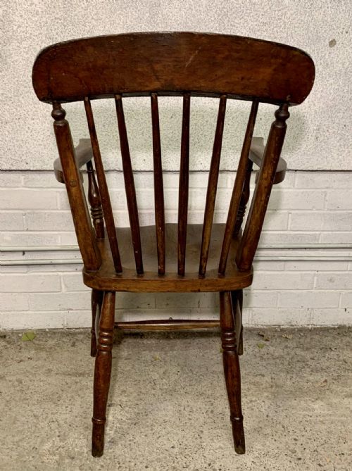 VICTORIAN WINDSOR ARM CHAIR - ADDITIONAL PHOTO 9