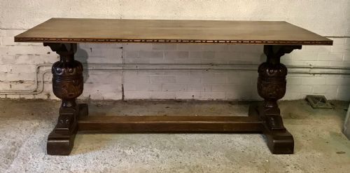 1920'S OAK REFECTORY TABLE - ADDITIONAL PHOTO 1