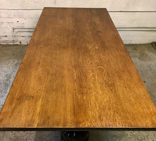1920'S OAK REFECTORY TABLE - ADDITIONAL PHOTO 2