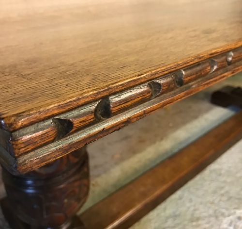 1920'S OAK REFECTORY TABLE - ADDITIONAL PHOTO 4