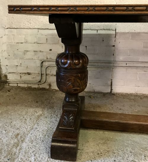 1920'S OAK REFECTORY TABLE - ADDITIONAL PHOTO 5