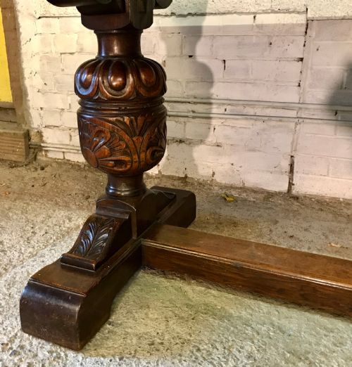 1920'S OAK REFECTORY TABLE - ADDITIONAL PHOTO 6