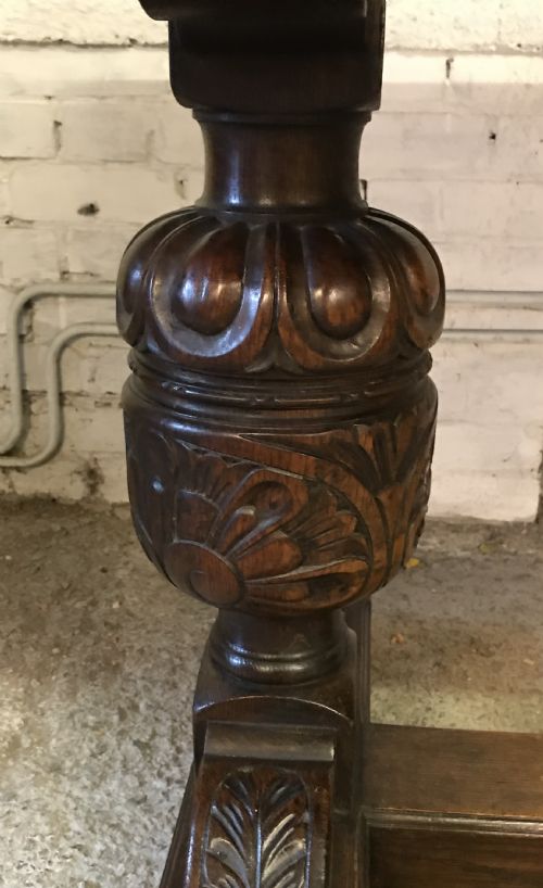 1920'S OAK REFECTORY TABLE - ADDITIONAL PHOTO 7